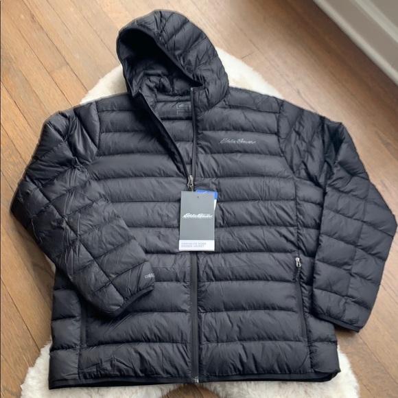 Eddie Bauer Cirruslite Down Hooded Puffer Jacket - Picture 2 of 8